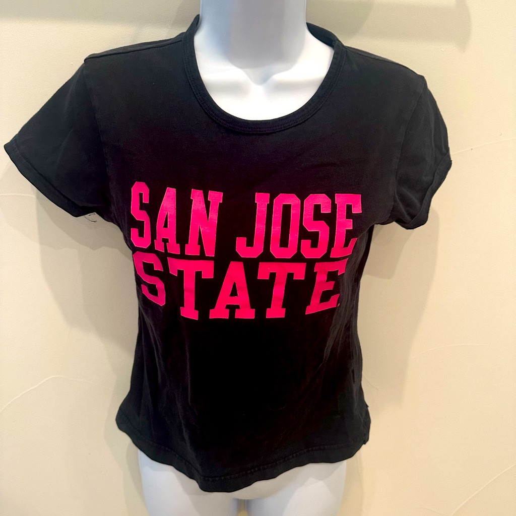 San Jose State Black/Pink Tee- Size Small
